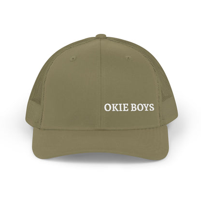 Embroidered "OKIE BOYS" Trucker Hat – Snapback Mesh Baseball Cap