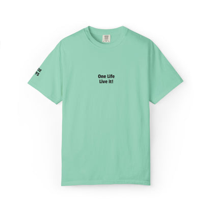 embroidered One Life Live It! tee