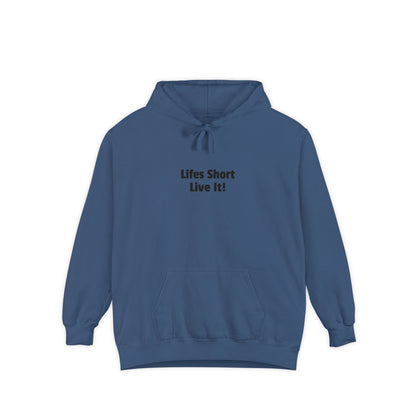 Life's Short Live It Hoodie — Inspirational White Pullover