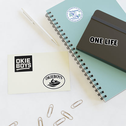 Okie Boys ‘One Life’ Sticker Sheet – Progeria Research Awareness Decal Set