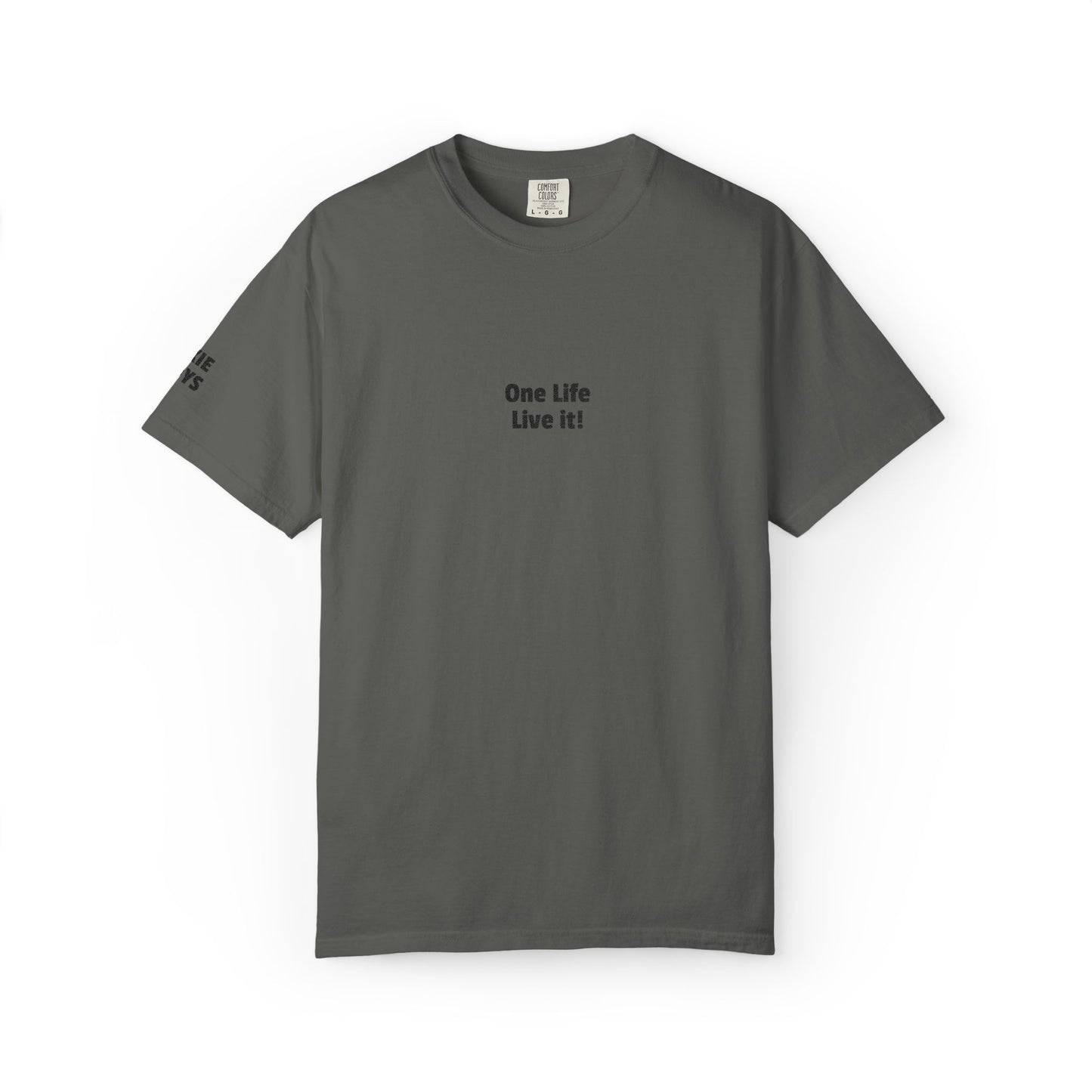 embroidered One Life Live It! tee