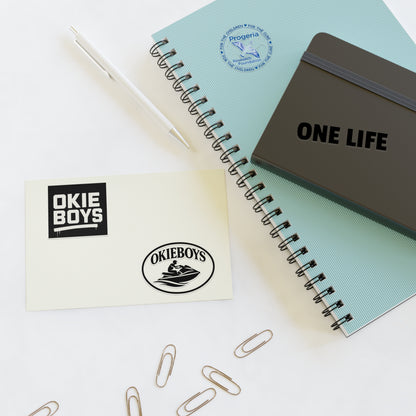 Okie Boys ‘One Life’ Sticker Sheet – Progeria Research Awareness Decal Set