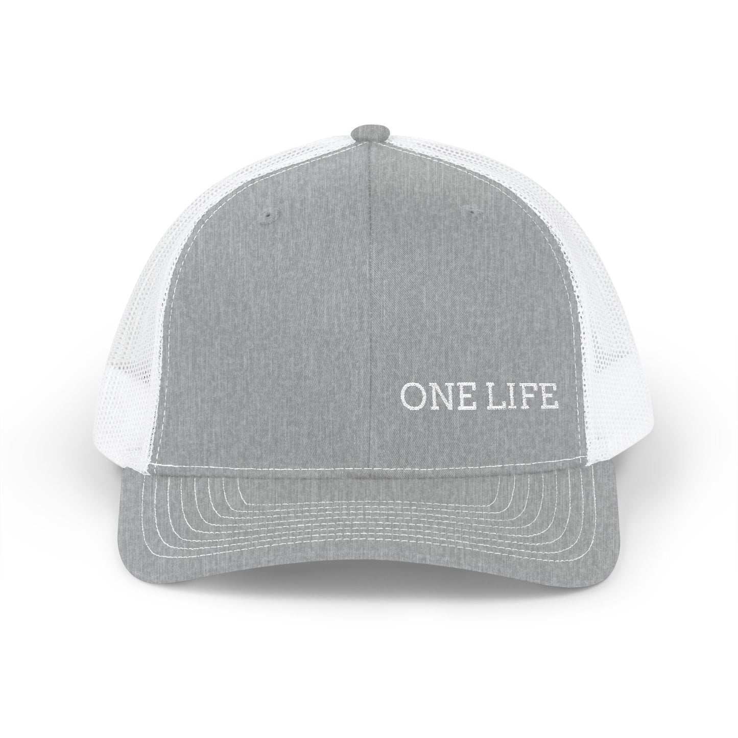 One Life Trucker Cap — Embroidered Snapback Mesh Hat