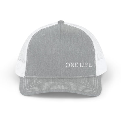 One Life Trucker Cap — Embroidered Snapback Mesh Hat