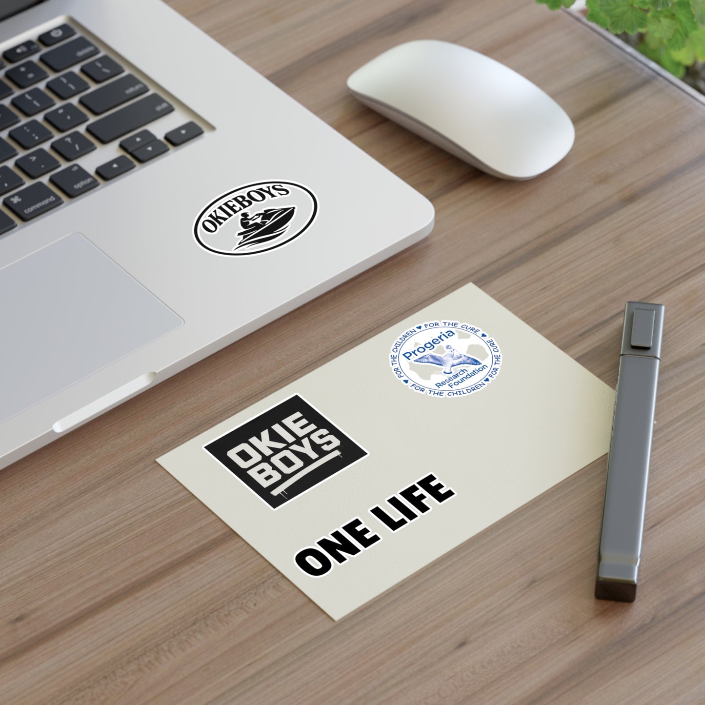 Okie Boys ‘One Life’ Sticker Sheet – Progeria Research Awareness Decal Set