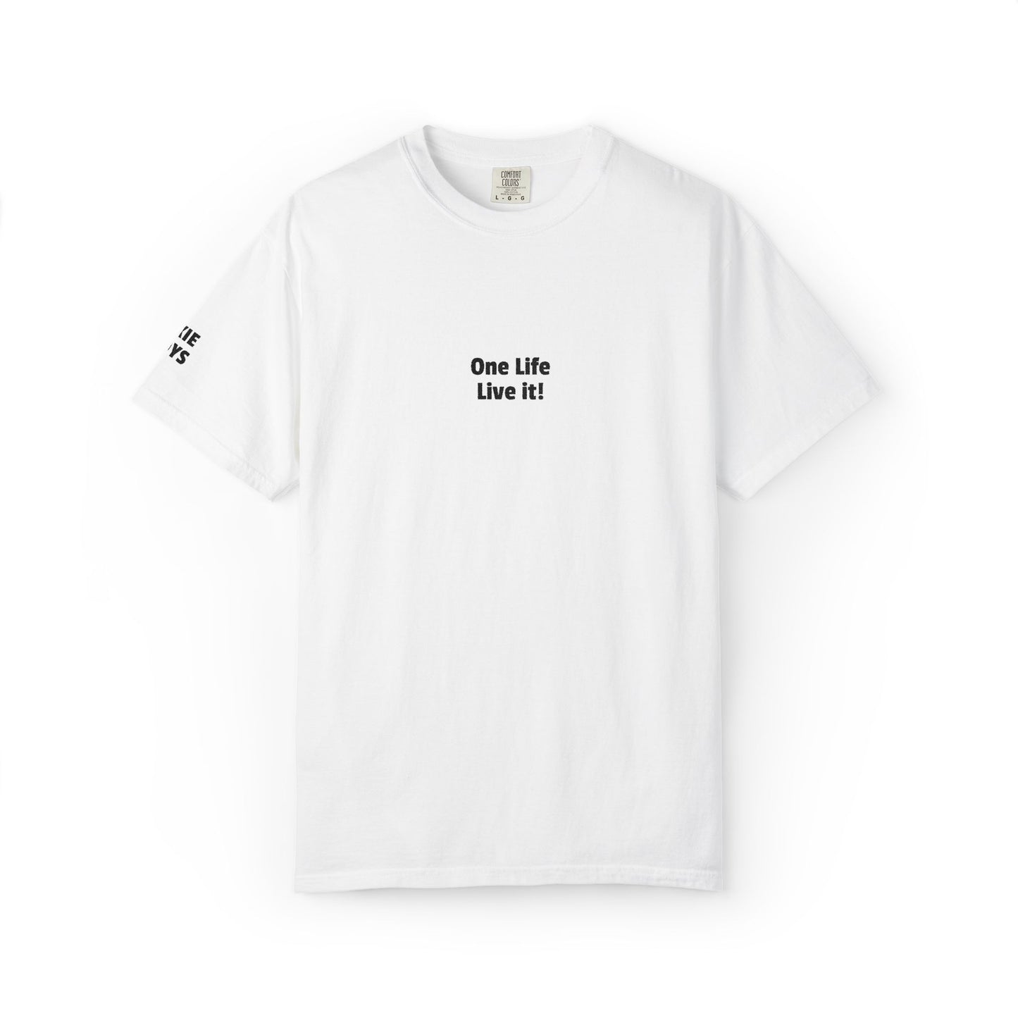 embroidered One Life Live It! tee