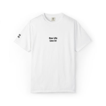 embroidered One Life Live It! tee
