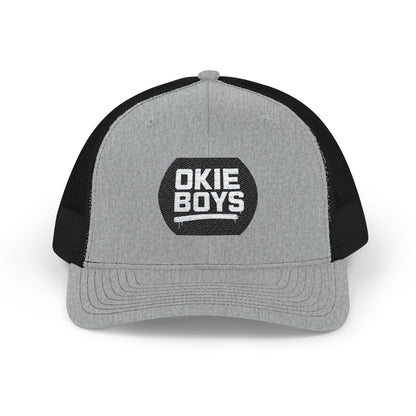 Embroidered 'Okie Boys' Snapback Trucker Hat — Retro Country Mesh Cap