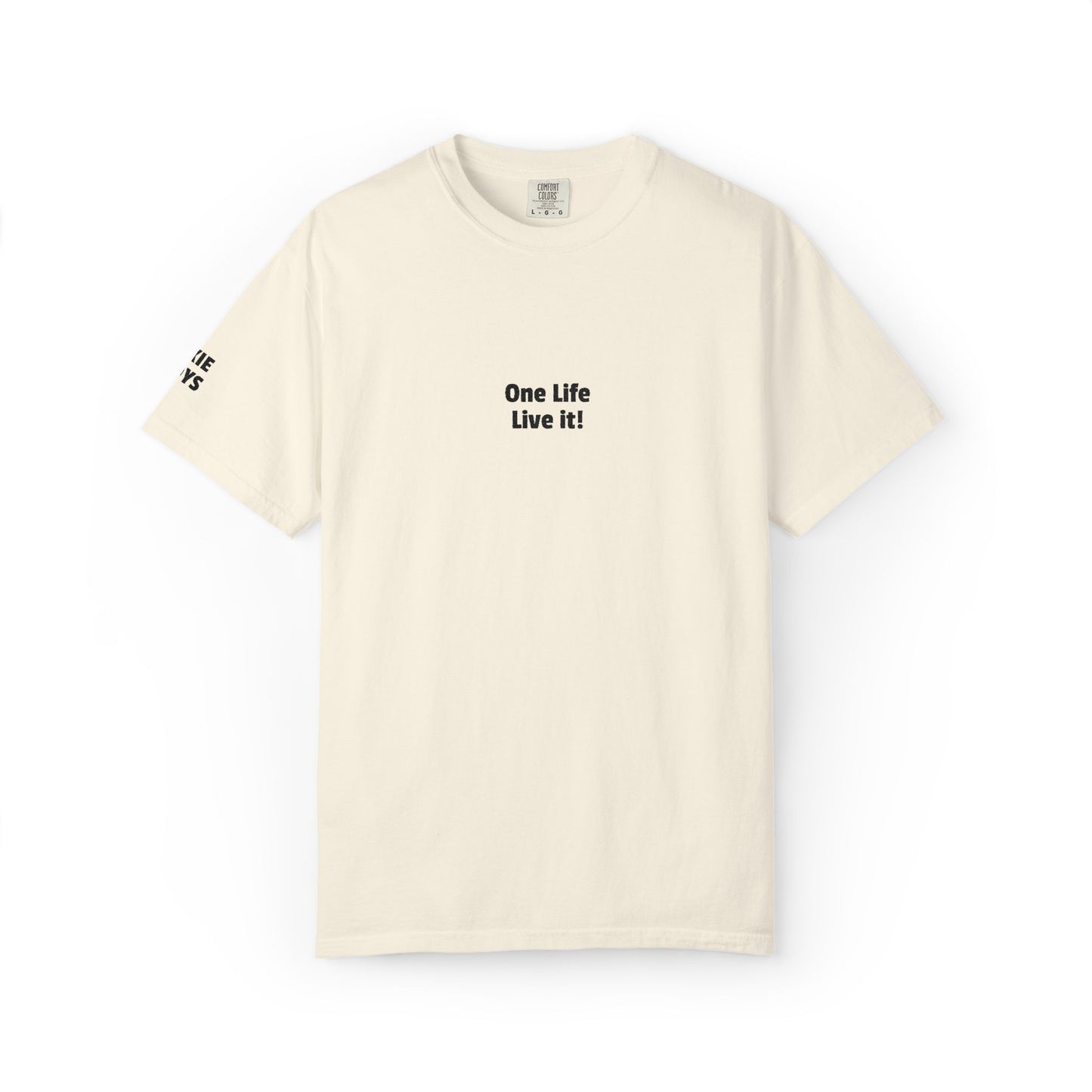 embroidered One Life Live It! tee