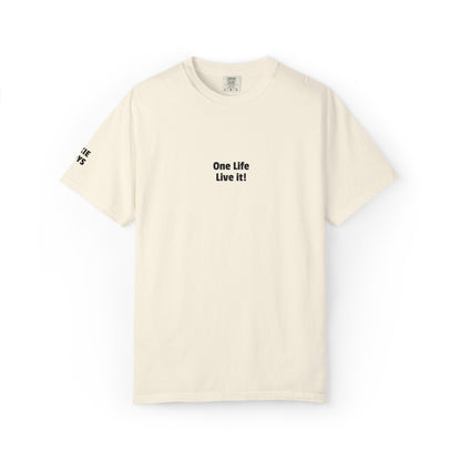 embroidered One Life Live It! tee