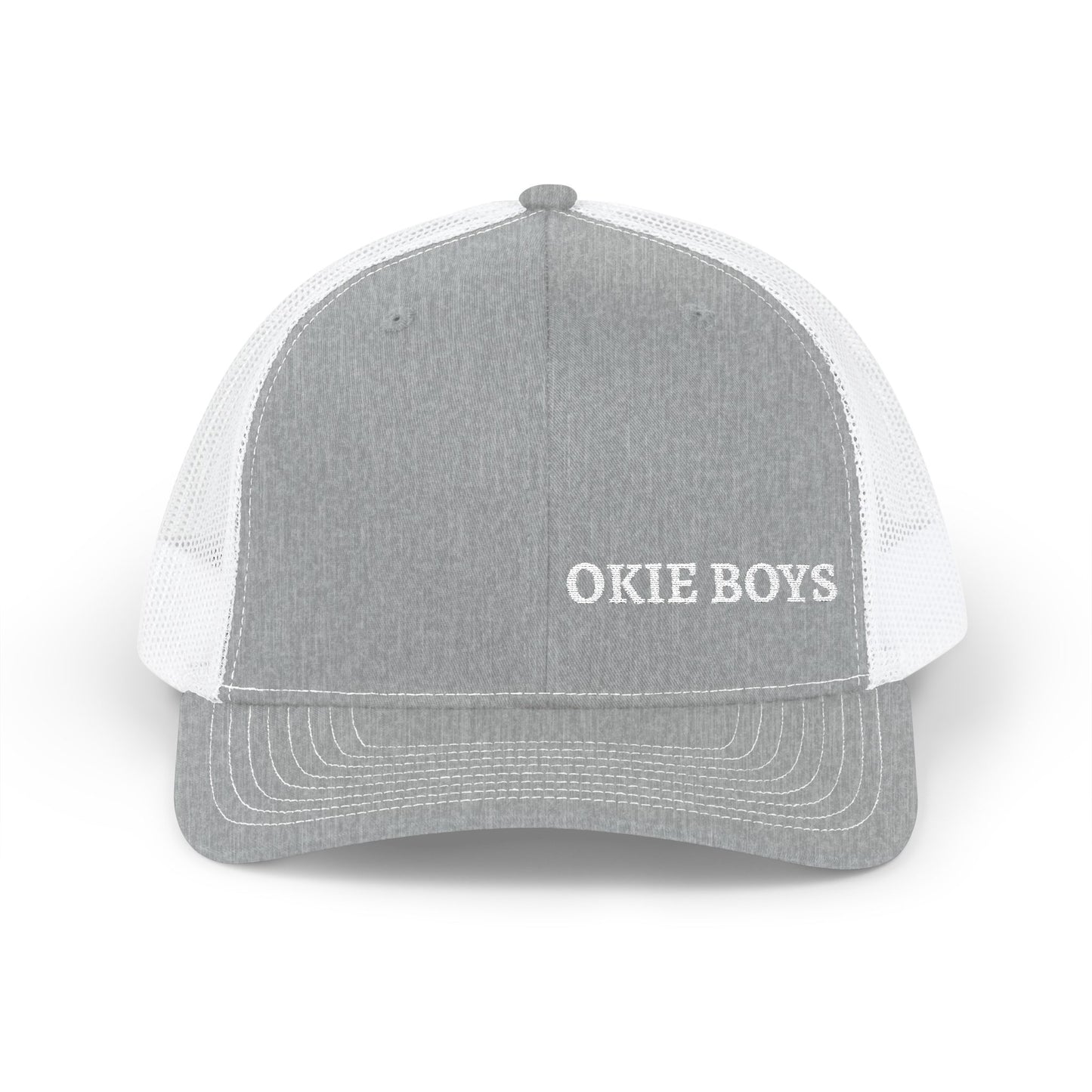 Embroidered "OKIE BOYS" Trucker Hat – Snapback Mesh Baseball Cap
