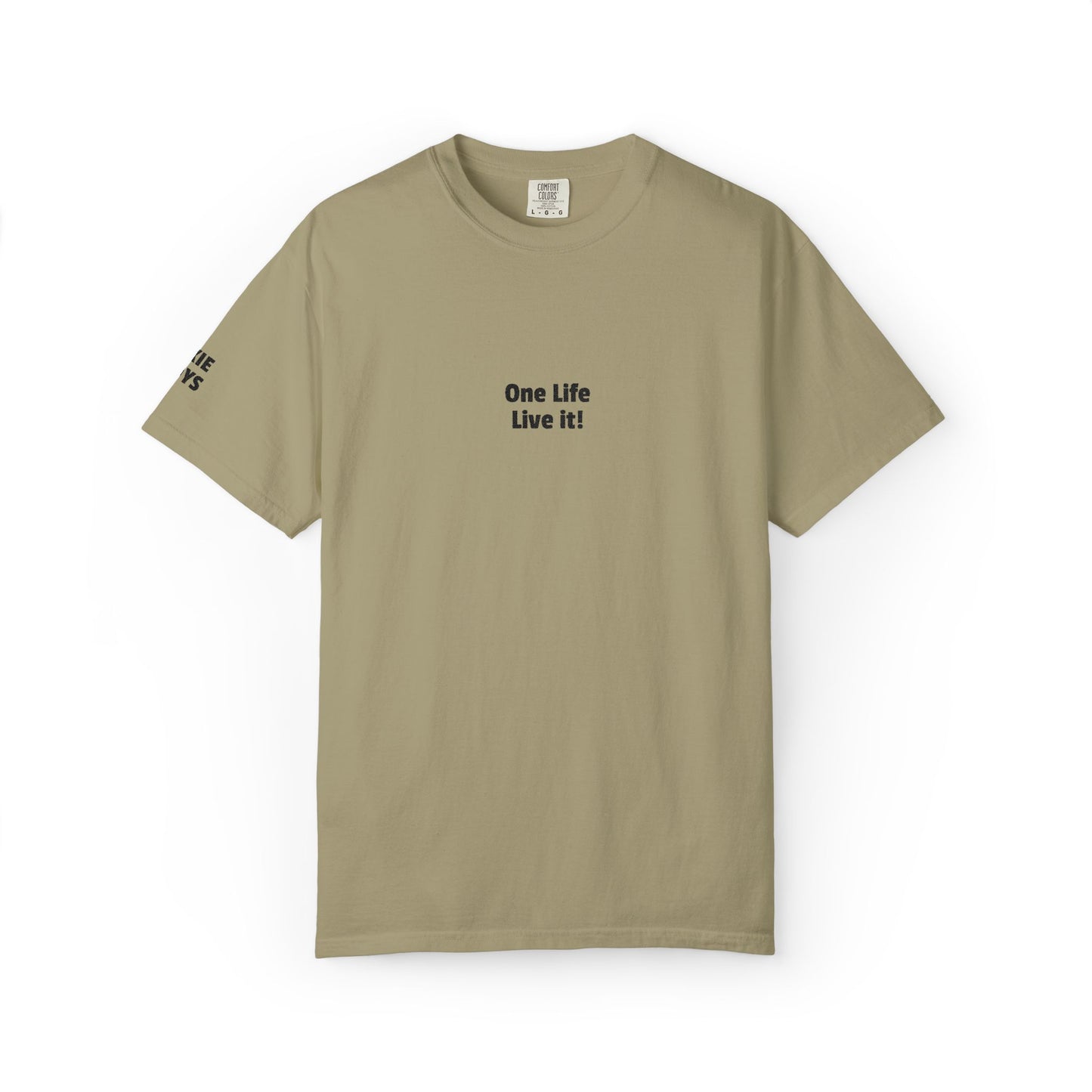 embroidered One Life Live It! tee