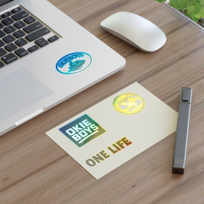 Okie Boys ‘One Life’ Sticker Sheet – Progeria Research Awareness Decal Set