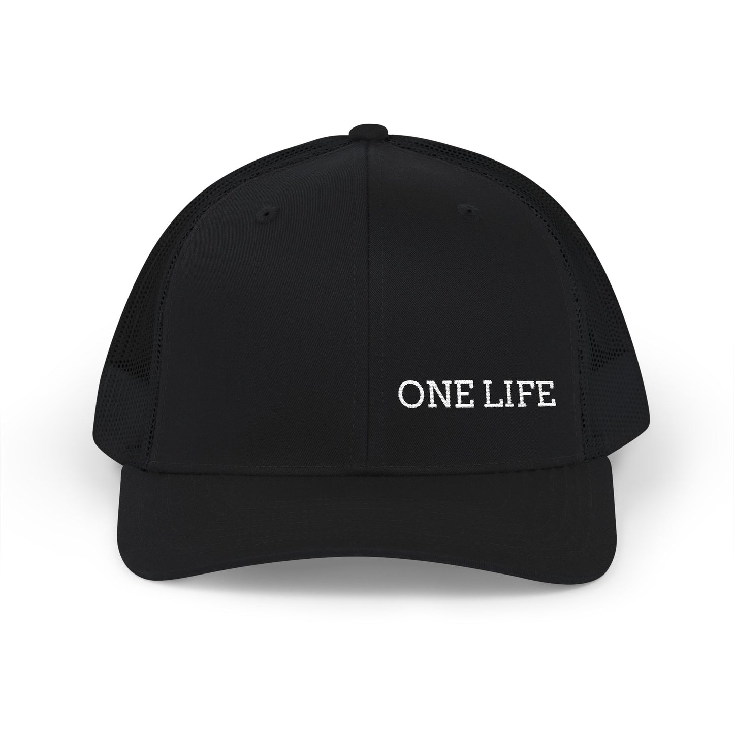 One Life Trucker Cap — Embroidered Snapback Mesh Hat