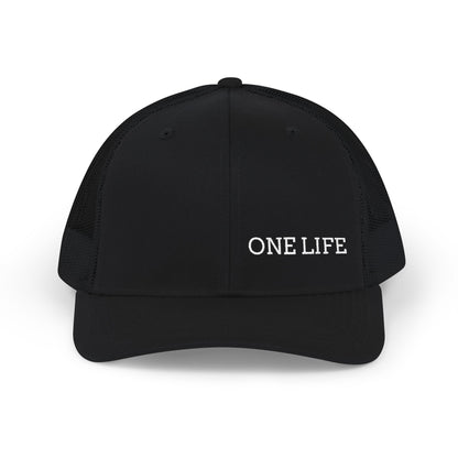 One Life Trucker Cap — Embroidered Snapback Mesh Hat