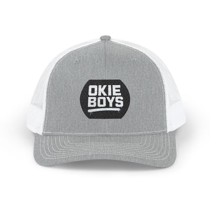Embroidered 'Okie Boys' Snapback Trucker Hat — Retro Country Mesh Cap